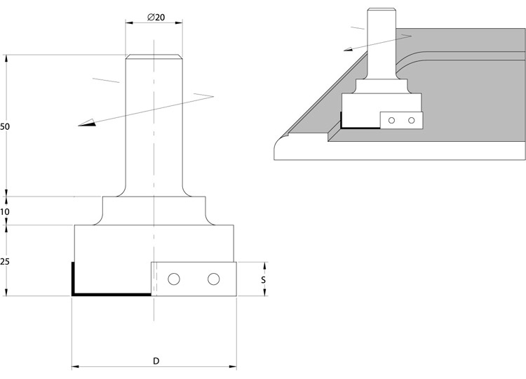 Фрезы пантографа для шлифования дверей mdf 5062